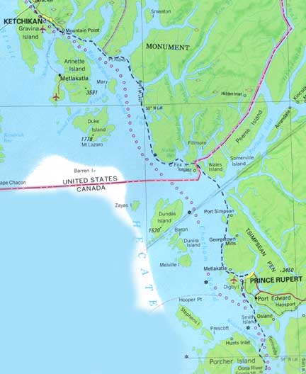 Map 4: Ketchikan to Prince Rupert